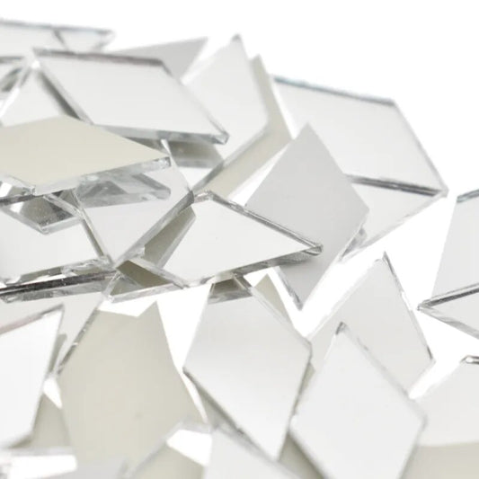 Diamond Shape Glass Mirror Mosaic Tiles