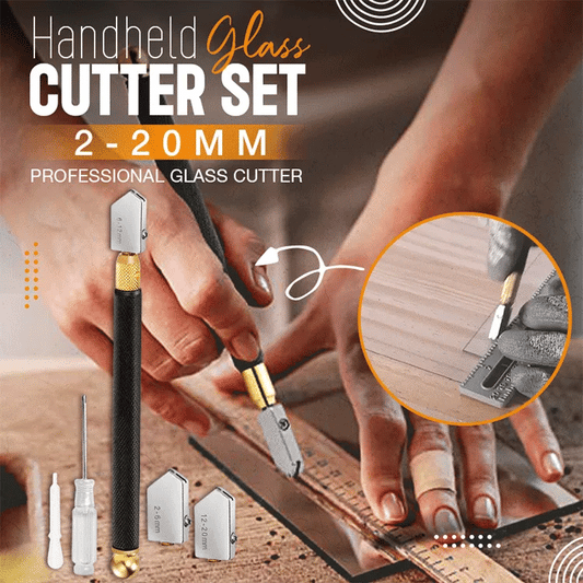 Handheld glass cutter